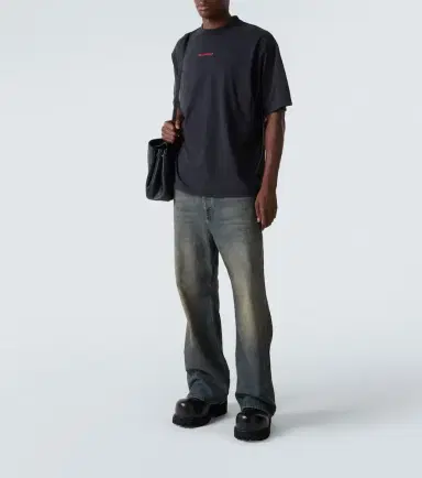Balenciaga Logo cotton jersey T-shirt | Thumbnail 5 Balenciaga Logo cotton jersey T-shirt | Thumbnail 5