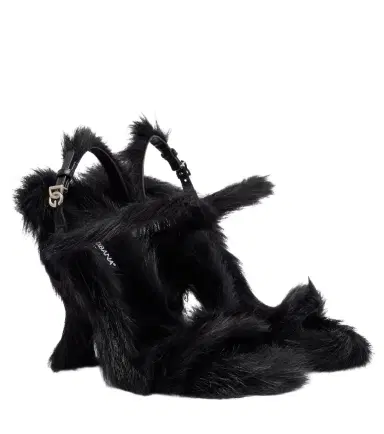 Dolce & Gabbana 105 shearling sandals | Thumbnail 1 Dolce & Gabbana 105 shearling sandals | Thumbnail 1