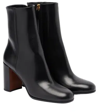 Prada Logo leather ankle boots | Thumbnail 1 Prada Logo leather ankle boots | Thumbnail 1