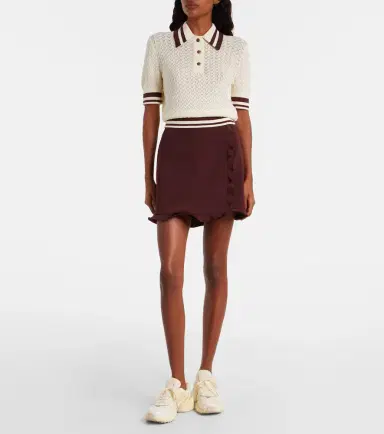 Tory Burch Cotton pointelle polo shirt | Thumbnail 5 Tory Burch Cotton pointelle polo shirt | Thumbnail 5