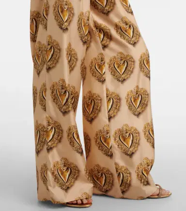 Dolce & Gabbana Printed high-rise silk palazzo pants | Thumbnail 3 Dolce & Gabbana Printed high-rise silk palazzo pants | Thumbnail 3