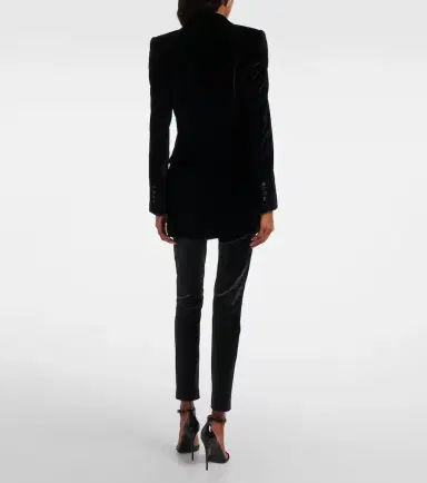 Dolce & Gabbana Cotton-blend velvet tuxedo jacket | Thumbnail 3 Dolce & Gabbana Cotton-blend velvet tuxedo jacket | Thumbnail 3