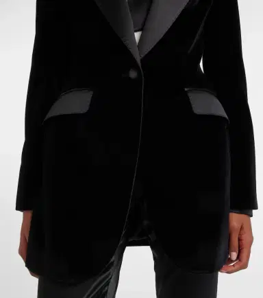 Dolce & Gabbana Cotton-blend velvet tuxedo jacket | Thumbnail 4 Dolce & Gabbana Cotton-blend velvet tuxedo jacket | Thumbnail 4