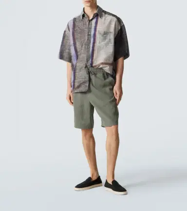 Giorgio Armani Linen Bermuda shorts | Thumbnail 2 Giorgio Armani Linen Bermuda shorts | Thumbnail 2