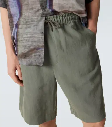 Giorgio Armani Linen Bermuda shorts | Thumbnail 3 Giorgio Armani Linen Bermuda shorts | Thumbnail 3