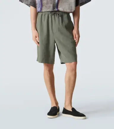Giorgio Armani Linen Bermuda shorts | Thumbnail 4 Giorgio Armani Linen Bermuda shorts | Thumbnail 4
