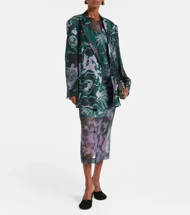 Dries Van Noten Printed blazer | Thumbnail 4 Dries Van Noten Printed blazer | Thumbnail 4