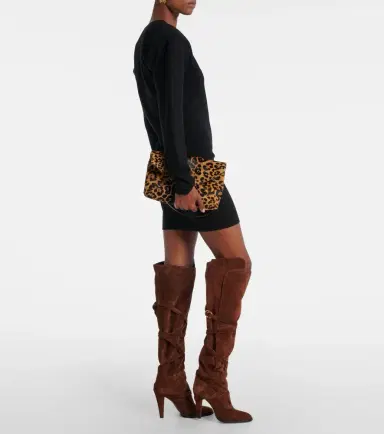 Saint Laurent Suede knee-high boots | Thumbnail 5 Saint Laurent Suede knee-high boots | Thumbnail 5