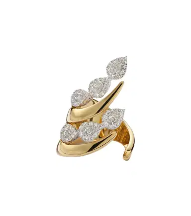YEPREM Golden Strada 18kt yellow and white gold ring with diamonds | Thumbnail 1 YEPREM Golden Strada 18kt yellow and white gold ring with diamonds | Thumbnail 1