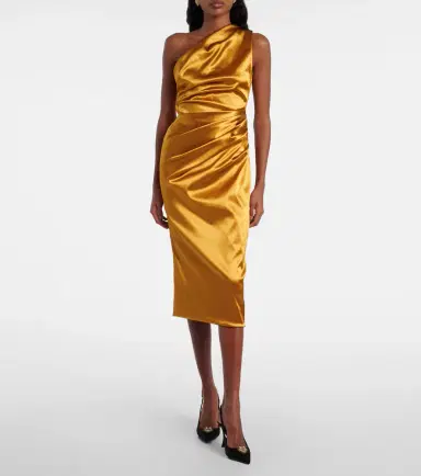 Dolce & Gabbana Gathered satin cocktail dress | Thumbnail 5 Dolce & Gabbana Gathered satin cocktail dress | Thumbnail 5