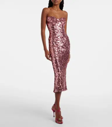 Dolce & Gabbana Sequined bustier dress | Thumbnail 3 Dolce & Gabbana Sequined bustier dress | Thumbnail 3