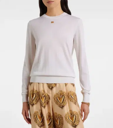 Dolce & Gabbana DG cashmere and silk sweater | Thumbnail 3 Dolce & Gabbana DG cashmere and silk sweater | Thumbnail 3