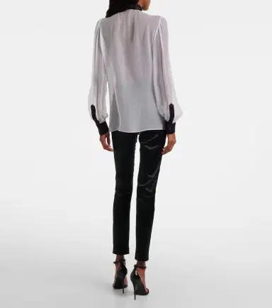 Dolce & Gabbana Sheer silk blouse | Thumbnail 2 Dolce & Gabbana Sheer silk blouse | Thumbnail 2