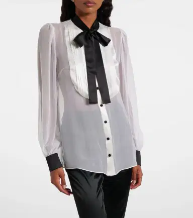 Dolce & Gabbana Sheer silk blouse | Thumbnail 6 Dolce & Gabbana Sheer silk blouse | Thumbnail 6