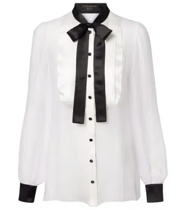 Dolce & Gabbana Sheer silk blouse | Thumbnail 1 Dolce & Gabbana Sheer silk blouse | Thumbnail 1