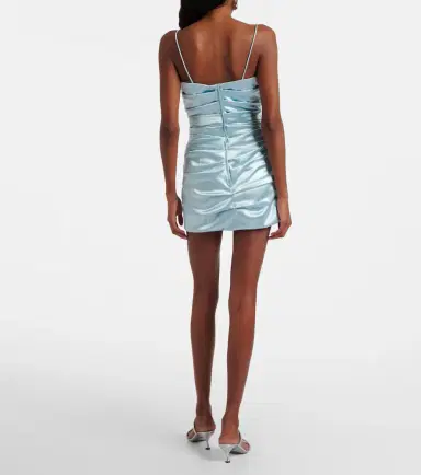Dolce & Gabbana Ruched satin minidress | Thumbnail 3 Dolce & Gabbana Ruched satin minidress | Thumbnail 3