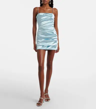 Dolce & Gabbana Ruched satin minidress | Thumbnail 4 Dolce & Gabbana Ruched satin minidress | Thumbnail 4