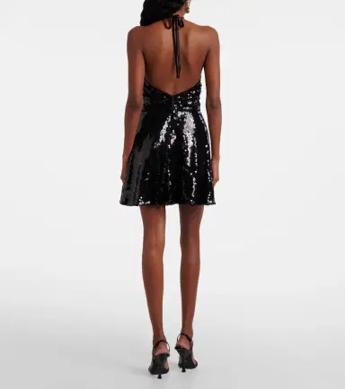 Dolce & Gabbana Sequined halterneck minidress | Thumbnail 4 Dolce & Gabbana Sequined halterneck minidress | Thumbnail 4