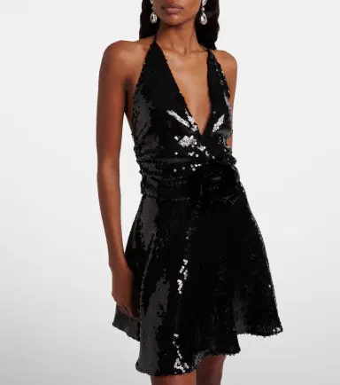 Dolce & Gabbana Sequined halterneck minidress | Thumbnail 5 Dolce & Gabbana Sequined halterneck minidress | Thumbnail 5