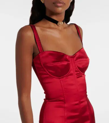 Dolce & Gabbana Satin bustier dress | Thumbnail 5 Dolce & Gabbana Satin bustier dress | Thumbnail 5