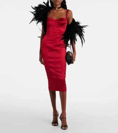 Dolce & Gabbana Satin bustier dress | Thumbnail 6 Dolce & Gabbana Satin bustier dress | Thumbnail 6