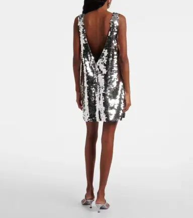 Dolce & Gabbana Sequined open-back minidress | Thumbnail 3 Dolce & Gabbana Sequined open-back minidress | Thumbnail 3