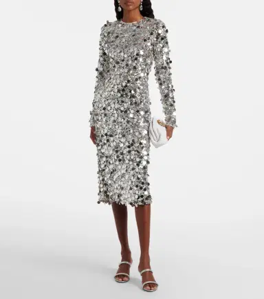 Dolce & Gabbana Sequined midi dress | Thumbnail 2 Dolce & Gabbana Sequined midi dress | Thumbnail 2