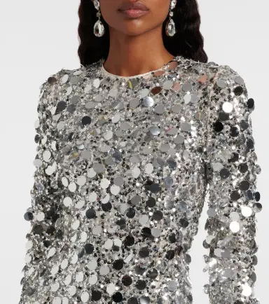 Dolce & Gabbana Sequined midi dress | Thumbnail 3 Dolce & Gabbana Sequined midi dress | Thumbnail 3