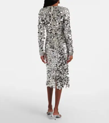 Dolce & Gabbana Sequined midi dress | Thumbnail 4 Dolce & Gabbana Sequined midi dress | Thumbnail 4