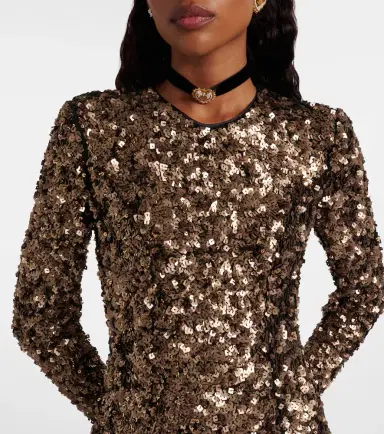 Dolce & Gabbana Sequined midi dress | Thumbnail 4 Dolce & Gabbana Sequined midi dress | Thumbnail 4