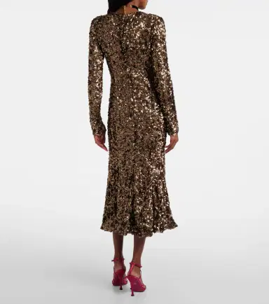 Dolce & Gabbana Sequined midi dress | Thumbnail 5 Dolce & Gabbana Sequined midi dress | Thumbnail 5