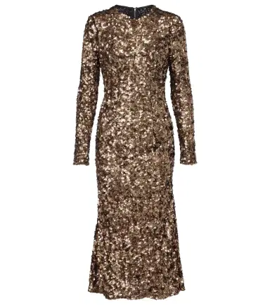 Dolce & Gabbana Sequined midi dress | Thumbnail 1 Dolce & Gabbana Sequined midi dress | Thumbnail 1