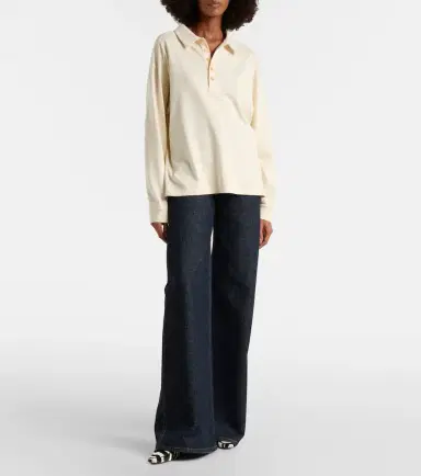 Khaite Faithful silk jersey polo sweater | Thumbnail 3 Khaite Faithful silk jersey polo sweater | Thumbnail 3