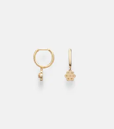 Anita Ko 18kt gold hoop earrings with diamonds | Thumbnail 2 Anita Ko 18kt gold hoop earrings with diamonds | Thumbnail 2