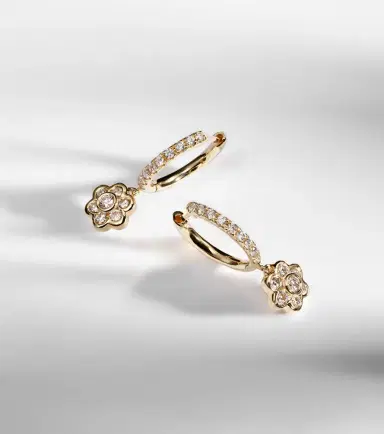 Anita Ko 18kt gold hoop earrings with diamonds | Thumbnail 5 Anita Ko 18kt gold hoop earrings with diamonds | Thumbnail 5
