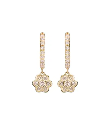 Anita Ko 18kt gold hoop earrings with diamonds | Thumbnail 1 Anita Ko 18kt gold hoop earrings with diamonds | Thumbnail 1