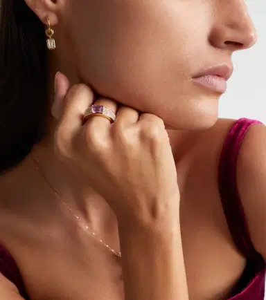 Anita Ko 18kt gold ring with sapphire and diamonds | Thumbnail 4 Anita Ko 18kt gold ring with sapphire and diamonds | Thumbnail 4