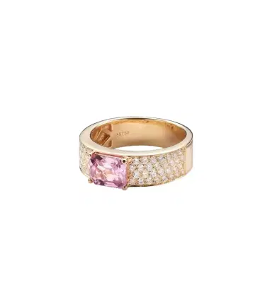 Anita Ko 18kt gold ring with sapphire and diamonds | Thumbnail 1 Anita Ko 18kt gold ring with sapphire and diamonds | Thumbnail 1
