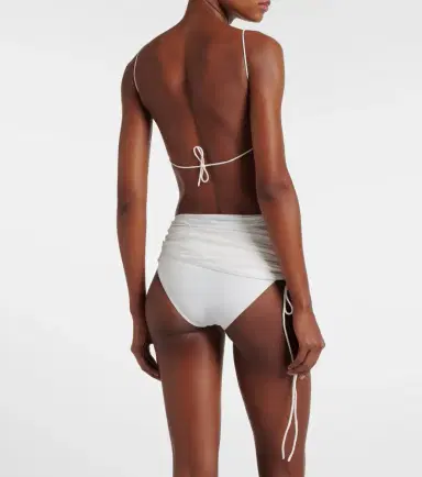 Christopher Esber Ring-detail ruched bikini top | Thumbnail 2 Christopher Esber Ring-detail ruched bikini top | Thumbnail 2