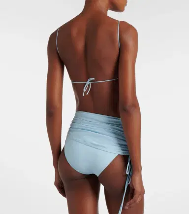 Christopher Esber Ring-detail ruched bikini top | Thumbnail 2 Christopher Esber Ring-detail ruched bikini top | Thumbnail 2