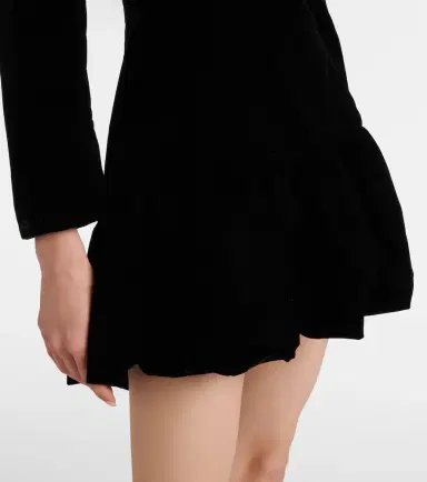 Clio Peppiatt Edie crystal-embellished velvet minidress | Thumbnail 3 Clio Peppiatt Edie crystal-embellished velvet minidress | Thumbnail 3