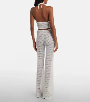 Missoni Open-knit halterneck lamé crop top | Thumbnail 2 Missoni Open-knit halterneck lamé crop top | Thumbnail 2