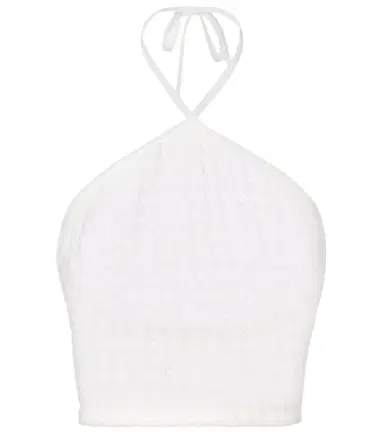 Missoni Open-knit halterneck lamé crop top | Thumbnail 1 Missoni Open-knit halterneck lamé crop top | Thumbnail 1