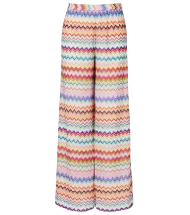 Missoni Zigzag lamé palazzo pants | Thumbnail 1 Missoni Zigzag lamé palazzo pants | Thumbnail 1
