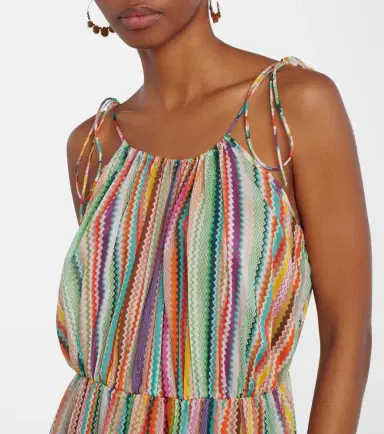 Missoni Zigzag cotton and silk maxi dress | Thumbnail 2 Missoni Zigzag cotton and silk maxi dress | Thumbnail 2