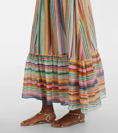 Missoni Zigzag cotton and silk maxi dress | Thumbnail 3 Missoni Zigzag cotton and silk maxi dress | Thumbnail 3