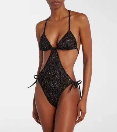 Missoni Wave halterneck lamé swimsuit | Thumbnail 2 Missoni Wave halterneck lamé swimsuit | Thumbnail 2