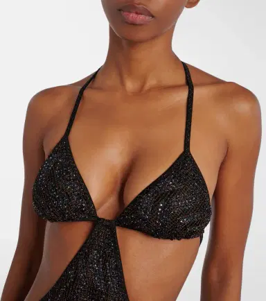 Missoni Wave halterneck lamé swimsuit | Thumbnail 3 Missoni Wave halterneck lamé swimsuit | Thumbnail 3