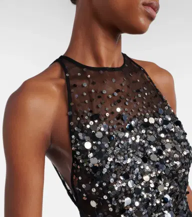 The Attico Sequined sheer minidress | Thumbnail 2 The Attico Sequined sheer minidress | Thumbnail 2