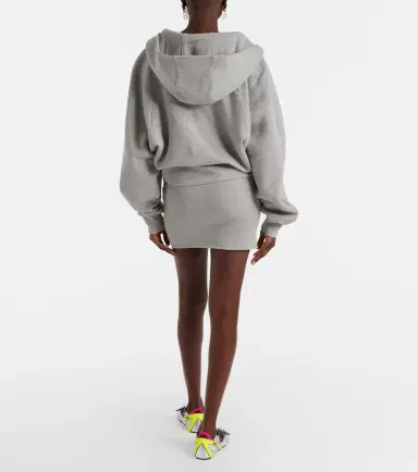 The Attico Cotton jersey sweatshirt dress | Thumbnail 6 The Attico Cotton jersey sweatshirt dress | Thumbnail 6